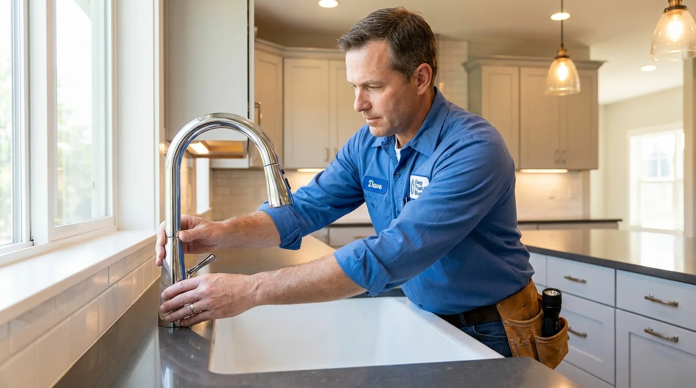 Kitchen faucet installation by Johns Plumbing LLC in Rheems