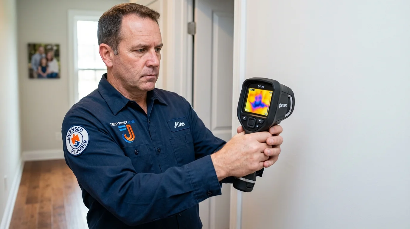 Thermal imaging leak detection by Johns Plumbing LLC in Rheems